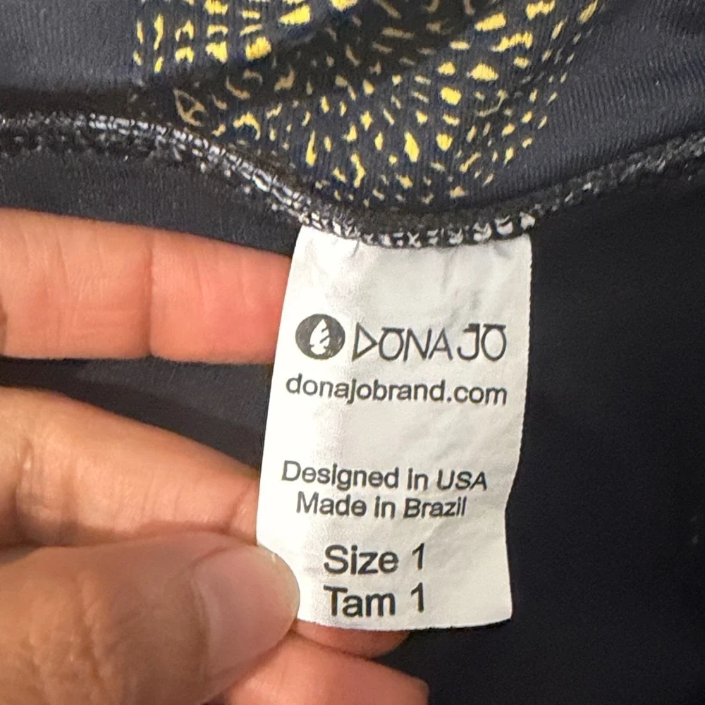 dona jo black skort